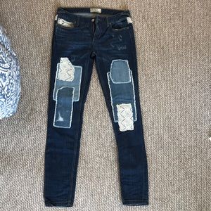 Patchwork jeans